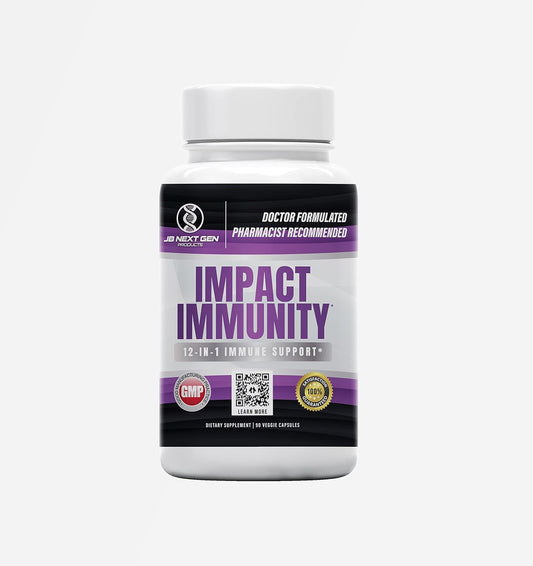 Probaxstra IMPACT IMMUNITY 12-IN-1 Immune System Booster with Elderberry, Vitamin C, Zinc, Probiotic & More - Made in USA (90 Count)