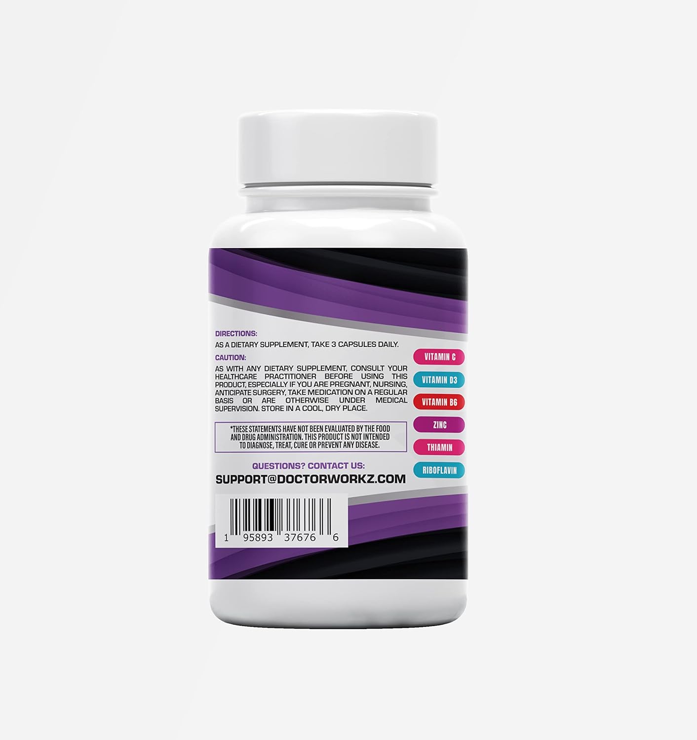 Probaxstra IMPACT IMMUNITY 12-IN-1 Immune System Booster with Elderberry, Vitamin C, Zinc, Probiotic & More - Made in USA (90 Count)