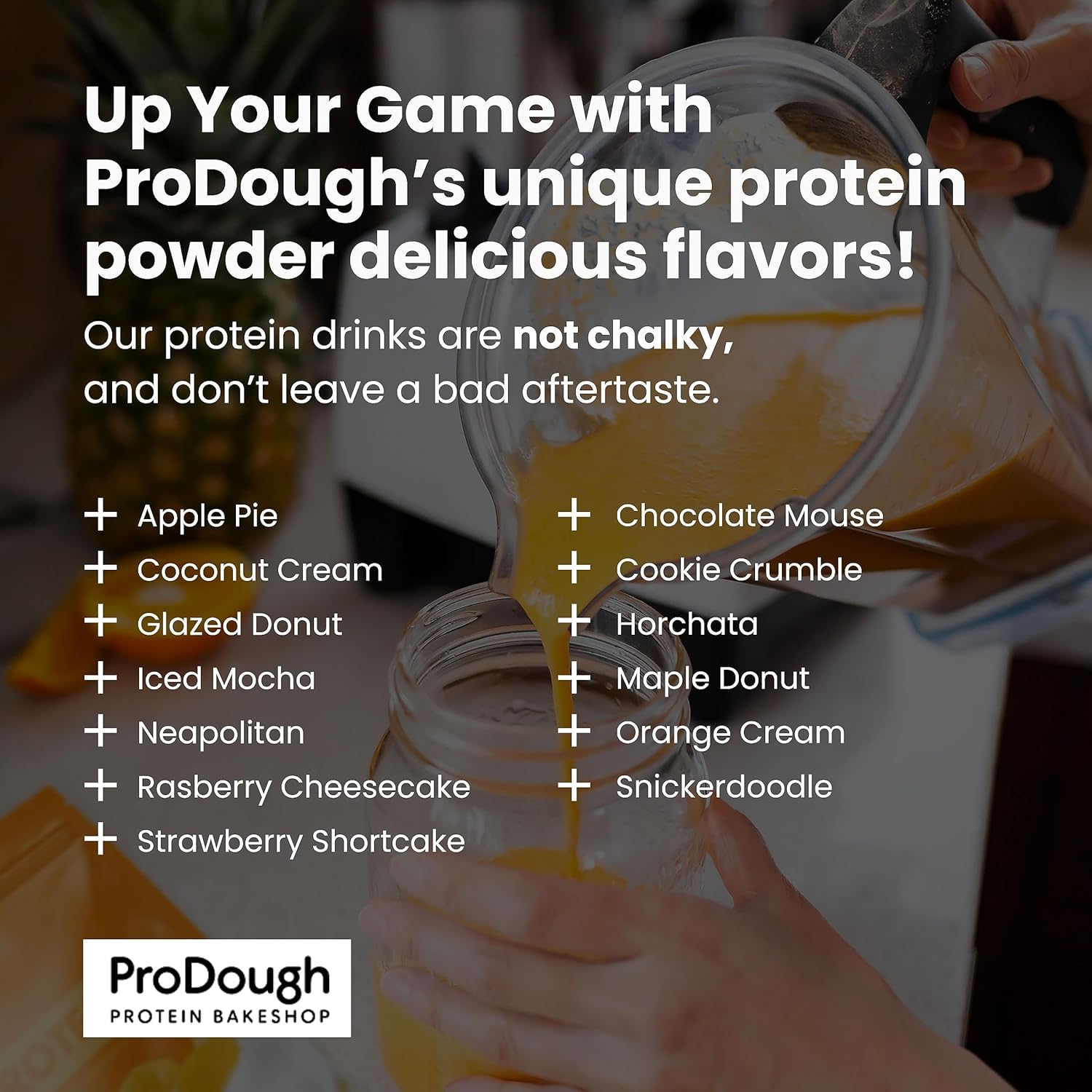 ProDough Gourmet Whey Isolate Protein Powder - Easy Digestion, 25g Protein, Natural Ingredients - Gluten Free, Keto Friendly - Cookie Crumble Flavor