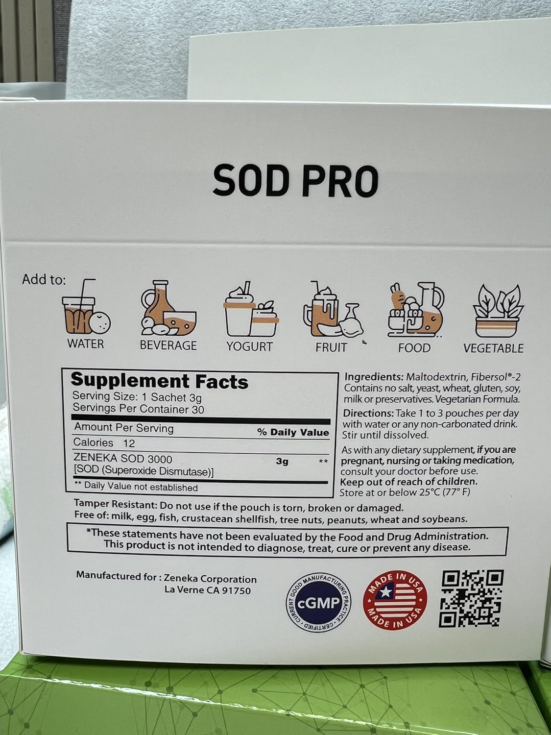 Professional Strength SOD Supplement for Enhanced Antioxidant Support and Immune Health