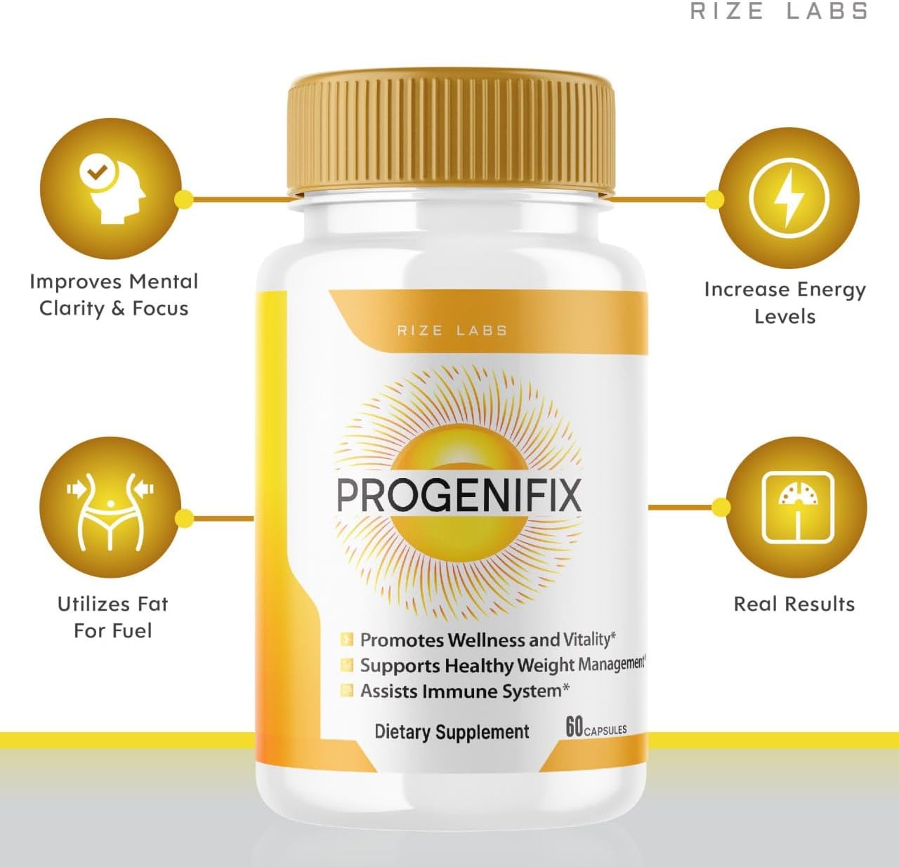 Progenifix  Slimming Formula  Supplement (2 Pack) for Total Body Wellness and Healthy Lifestyle - 120 Capsules
