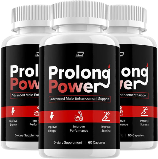 Prolong Power Pills Supplement - Advanced All-Natural Formula (180 Capsules)