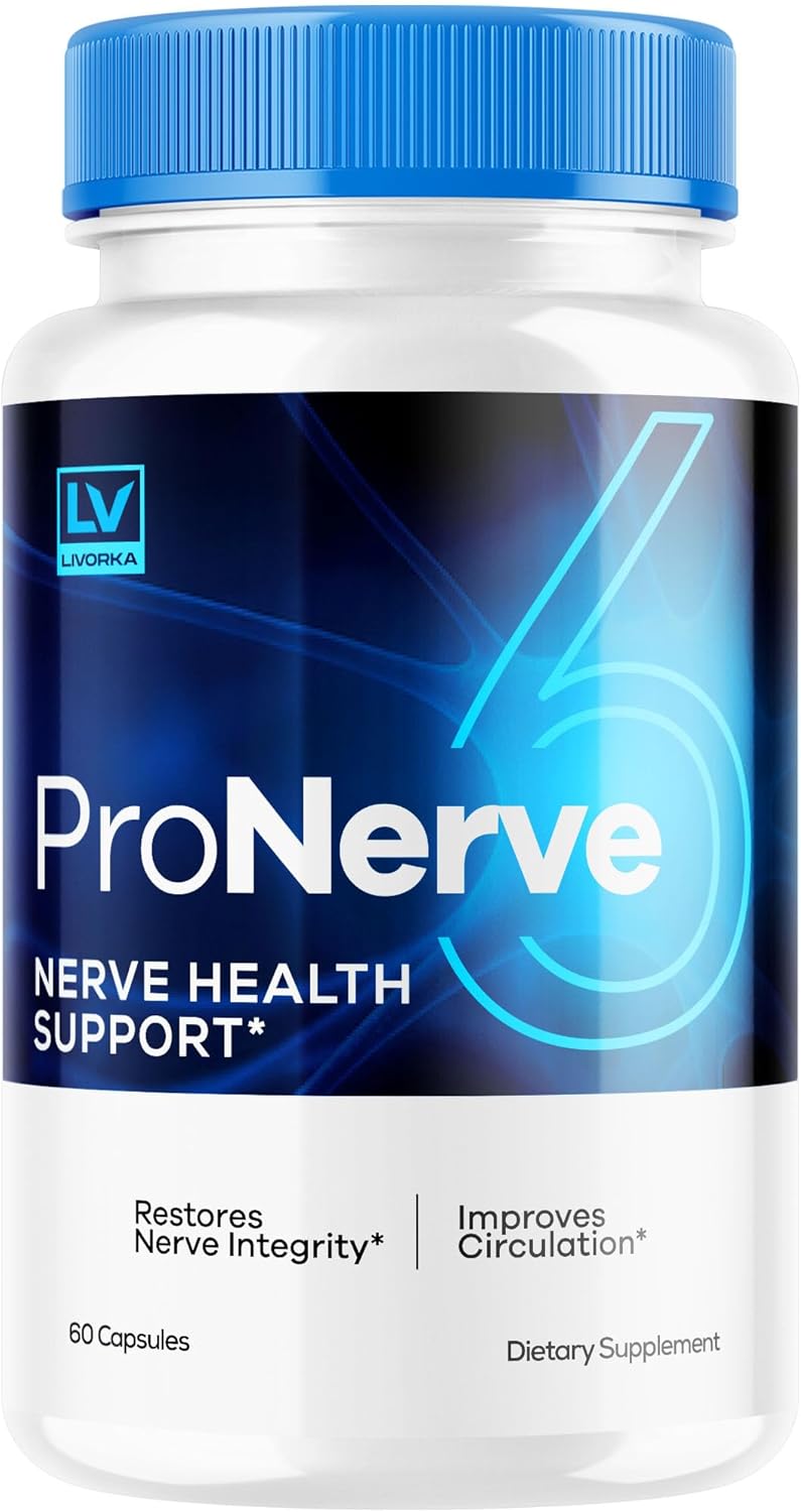 Pronerve 6 Advanced Formula Capsules - Nerve Health Support Supplement - 60 Pills for 1 Month