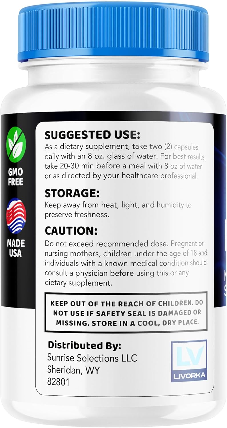 Pronerve 6 Advanced Formula Capsules - Nerve Health Support Supplement - 60 Pills for 1 Month