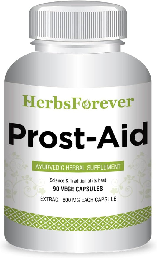 Prost-Aid Capsules by Herbsforever - Prostate Supplement for Prostatic Health - 90 Capsules