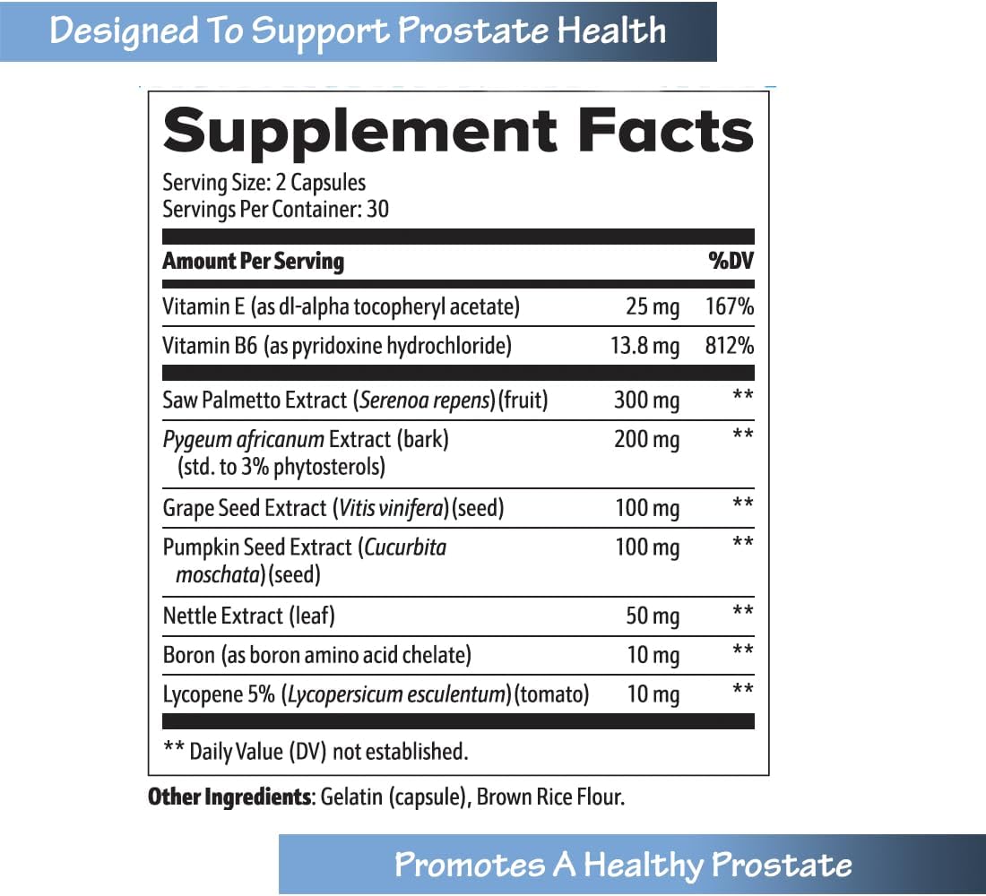 Prosta-7 Nutrients by JAYLAB PRO for Optimal Prostate Health Support