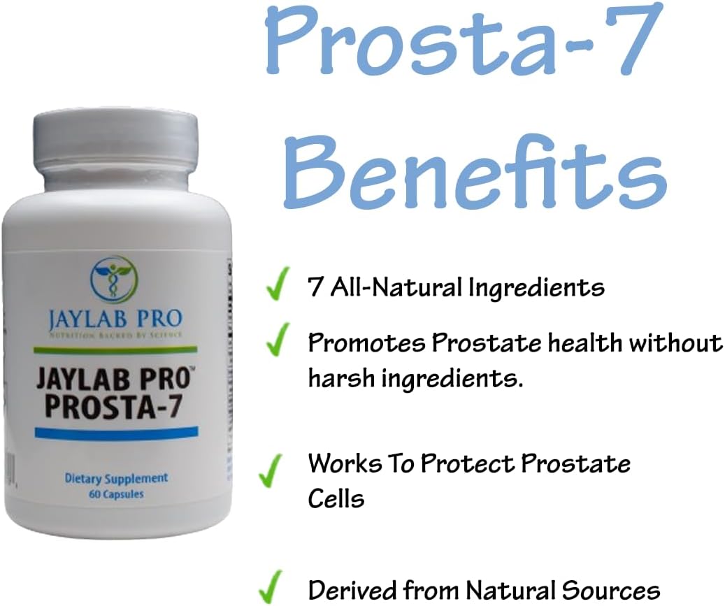Prosta-7 Nutrients by JAYLAB PRO for Optimal Prostate Health Support