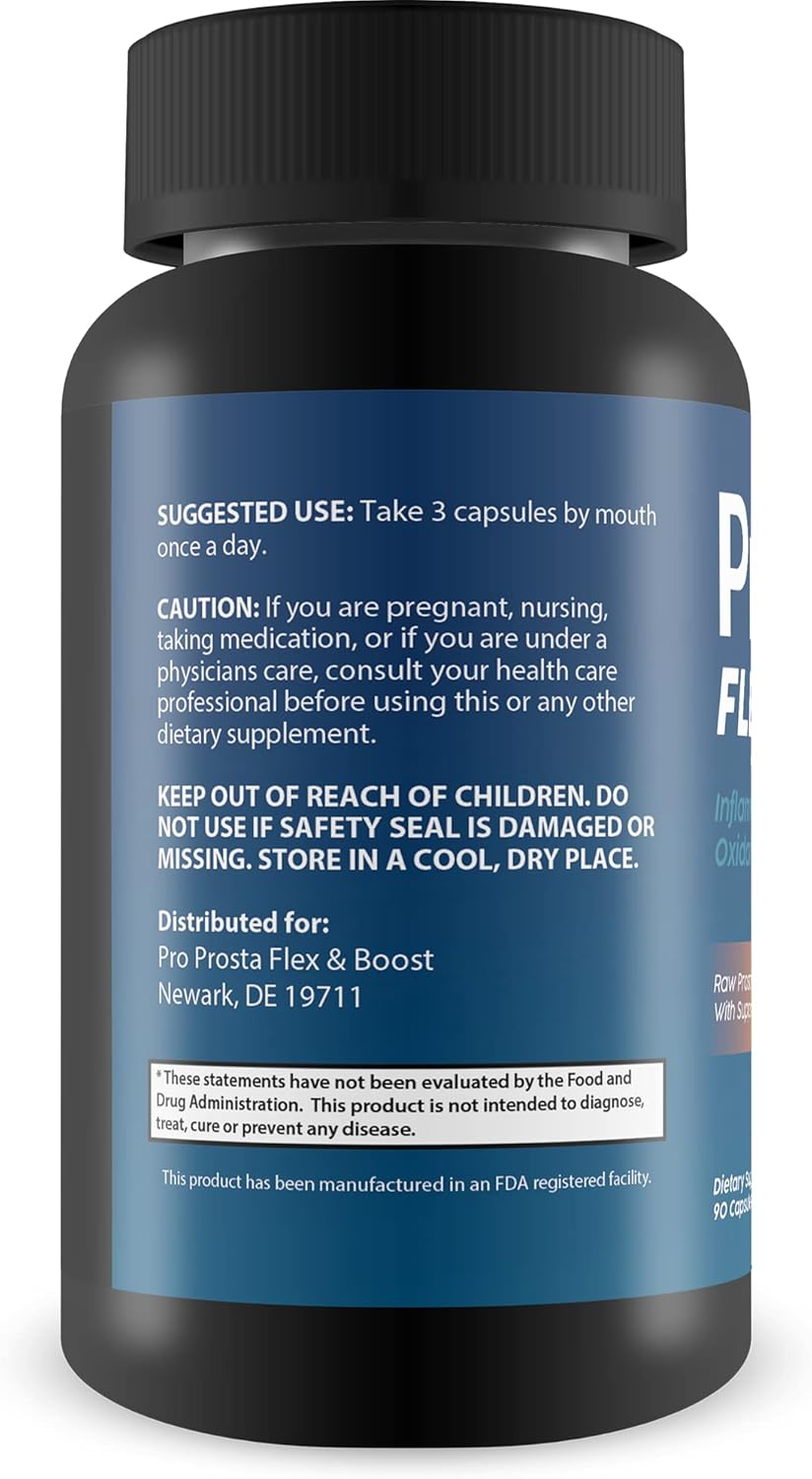 Prosta Flex Plus Herbal Blend with Turmeric - Support Prostate Health, Reduce Inflammation, Improve Circulation, and Reduce Oxidative Stress - Male Formula for Better Health