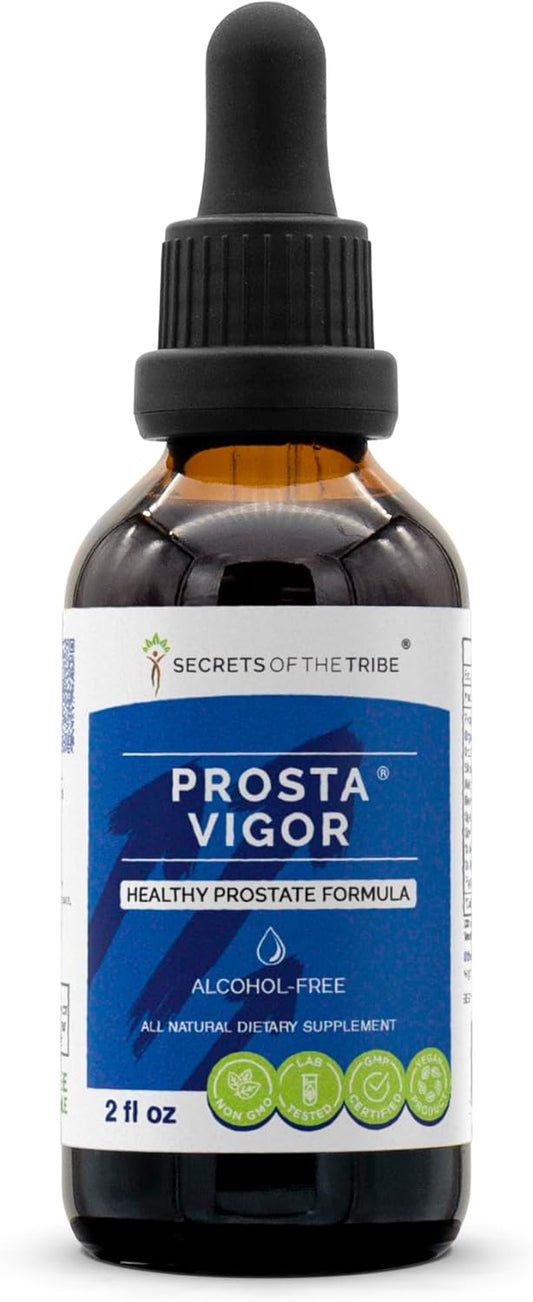 Prosta Vigor Herbal Supplement Drops - Alcohol-Free Liquid Extract for Healthy Prostate (2 fl oz) by Secrets of the Tribe
