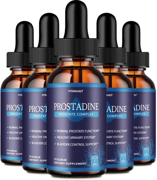 Prostadine Liquid Drops - Potent Prostate Support for Wellness - Easy-to-Use Dropper - 5 Pack