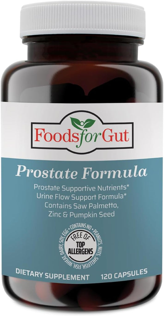 Prostate Health Supplement for Men | Saw Palmetto, Pumpkin Seed & Zinc | 120 Veg Capsules | Supports Urinary Function & Sleep Quality