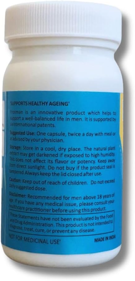 Prostate Health Supplement with Prunus Domestica - Promotes Healthy Aging and Urinary Function - 60 Capsules