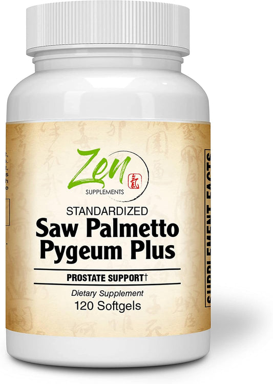 Prostate Health Supplement with Saw Palmetto & Pygeum - Supports Urinary Tract Health & Hair Loss Prevention - 120 Softgels