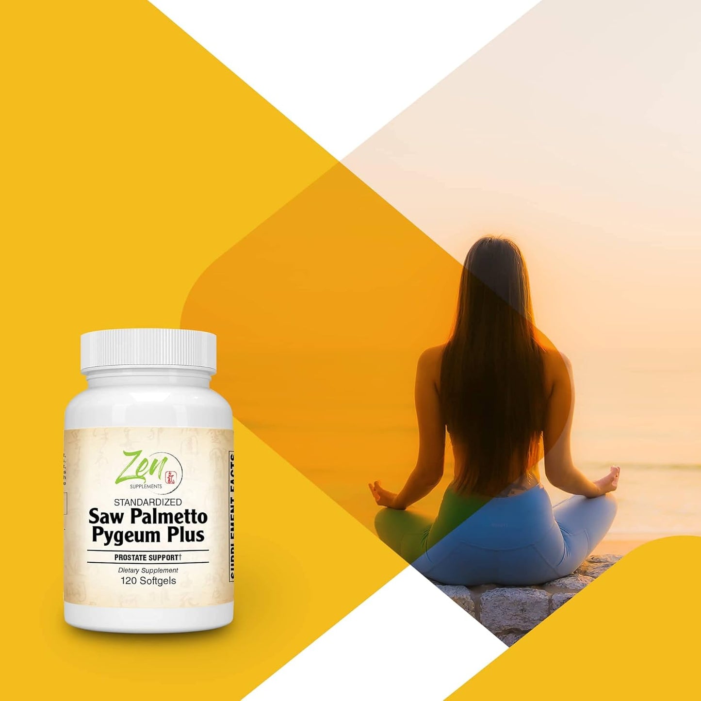 Prostate Health Supplement with Saw Palmetto & Pygeum - Supports Urinary Tract Health & Hair Loss Prevention - 120 Softgels