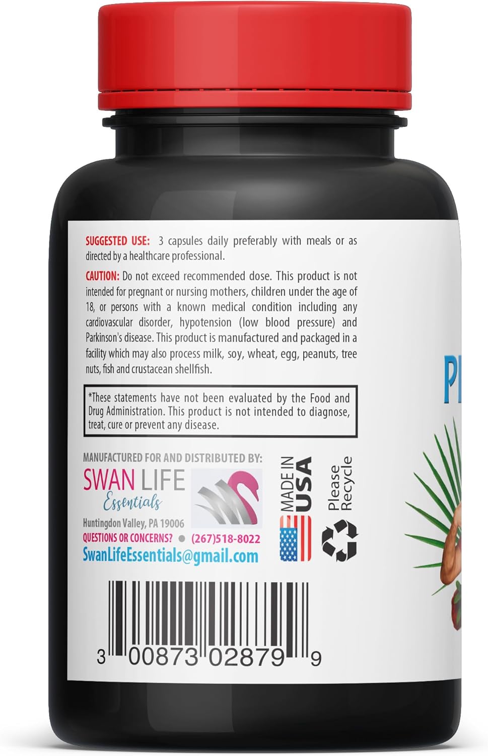 Prostate Support Pills with Saw Palmetto, Stinging Nettle Leaf, and Mushrooms - Men's Prostate Health Supplement, 60 Capsules
