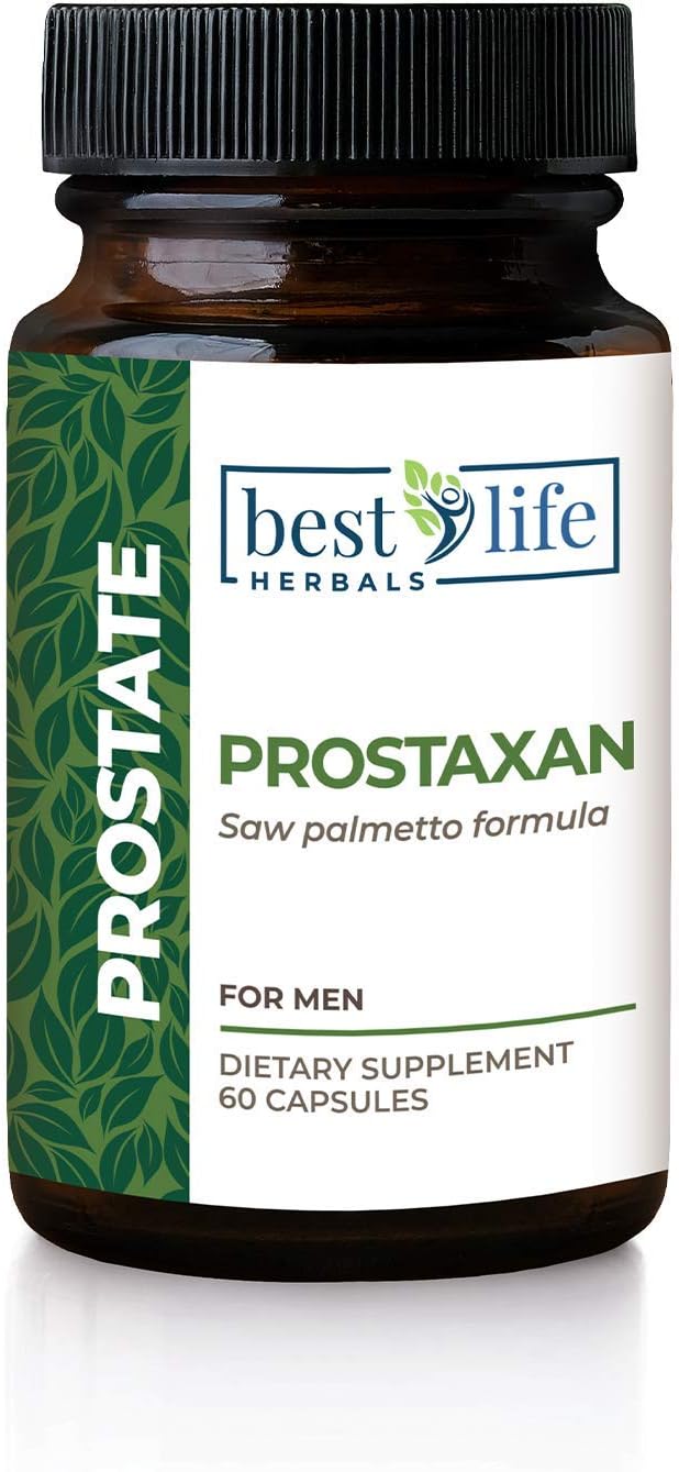 ProstaXan Saw Palmetto Supplement for Men’s Prostate and Bladder Health - 1 Bottle from Best Life Herbals