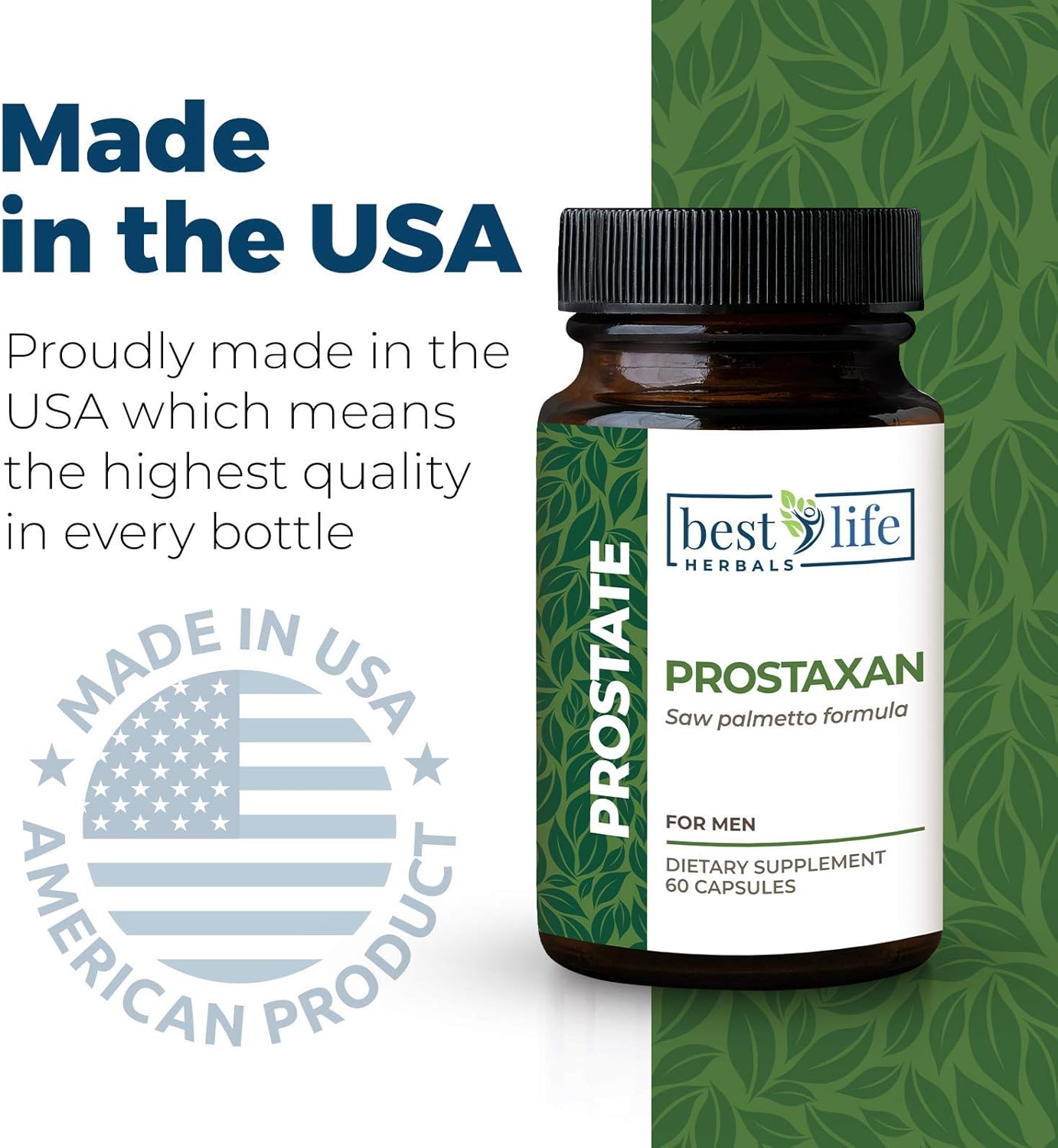 ProstaXan Saw Palmetto Supplement for Men's Prostate and Bladder Health - Pack of 2