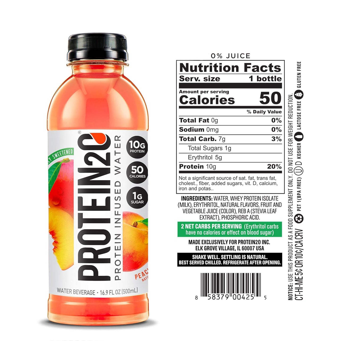 Protein2o Variety Pack: Whey Protein Infused Water (36 Bottles) - Assorted Flavors