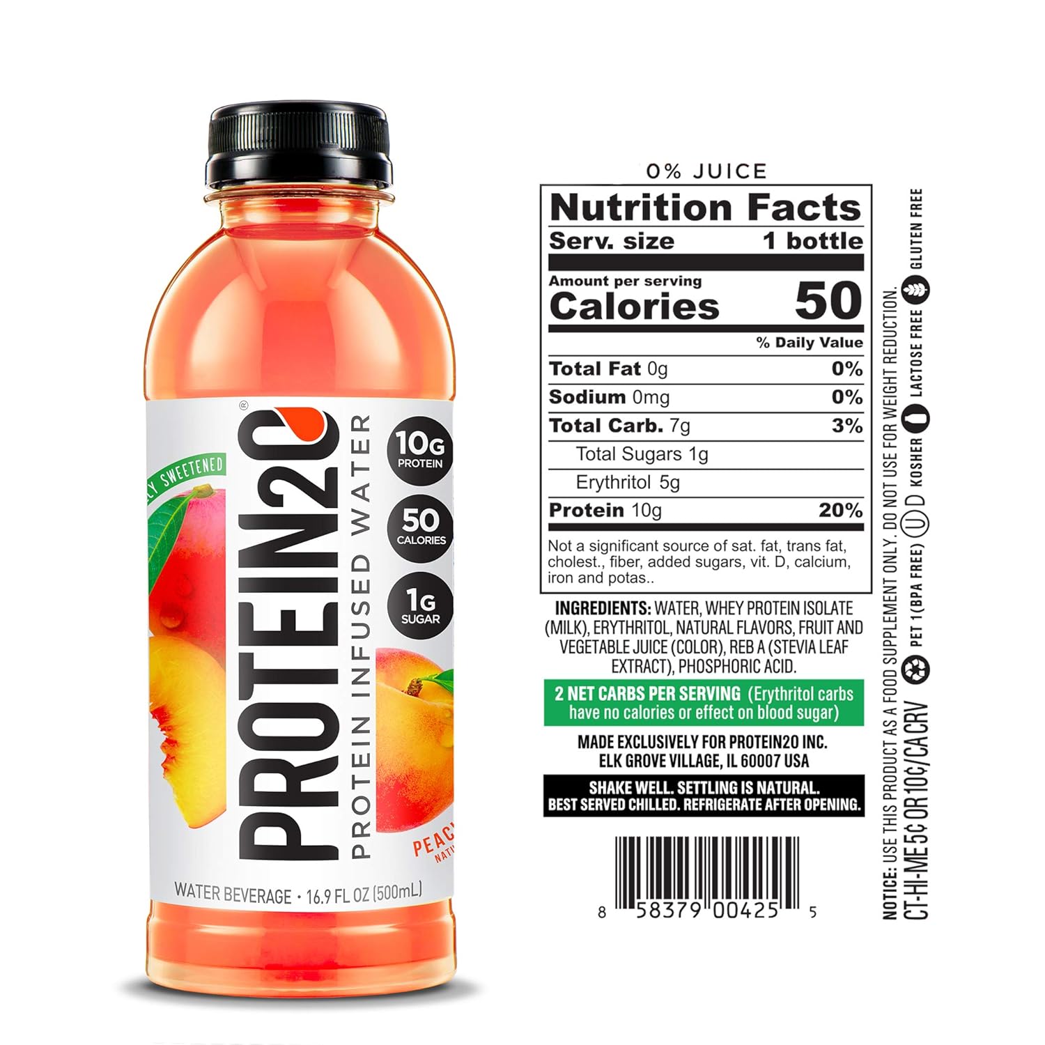 Protein2o Variety Pack: Whey Protein Infused Water (36 Bottles) - Assorted Flavors