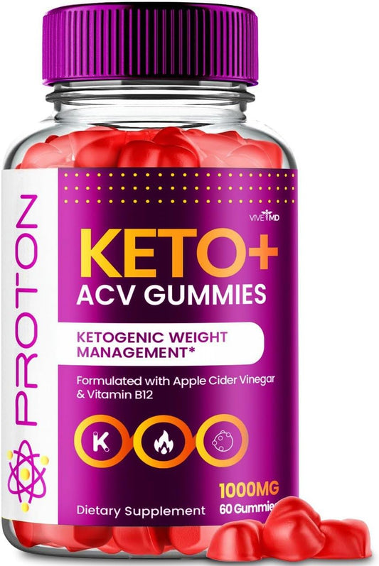 Proton Keto Plus ACV Gummies for Advanced Weight Management - 1000mg Supplement - 1 Pack Reviews