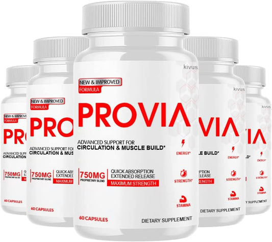 Provia Muscle Supplement 5 Pack - Enhance Muscle Growth with Kivus Provia