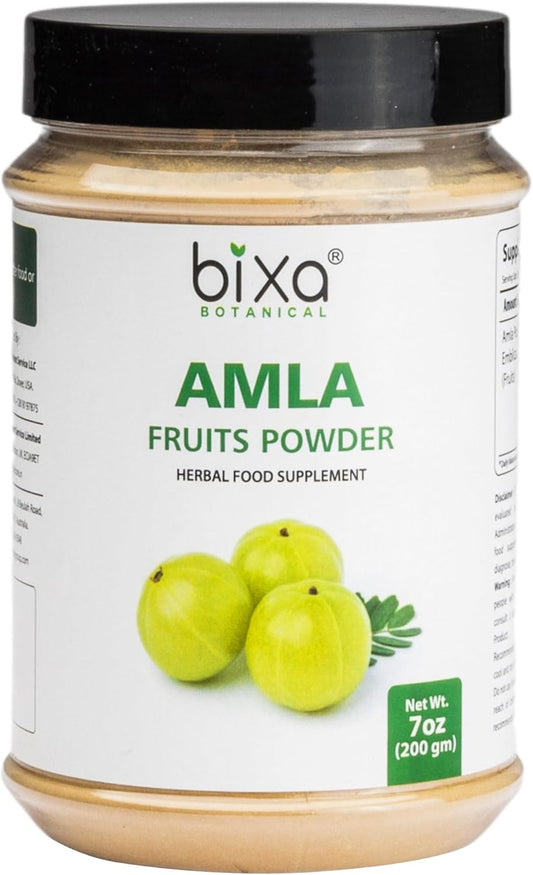 Pure Bixa BOTANICAL Amla Powder: Ideal Vitamin C Supplement for Immunity & Energy Boost (200g)