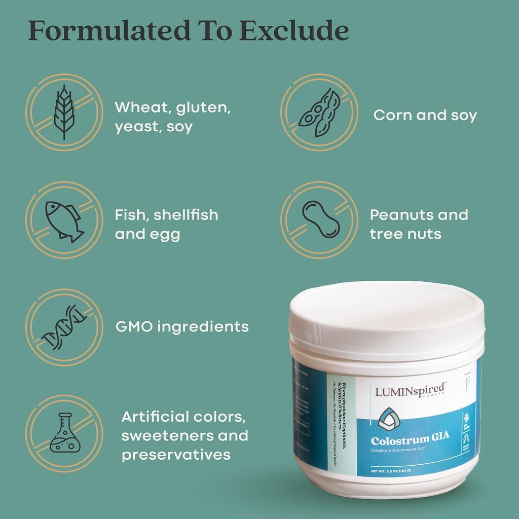 Pure Bovine Colostrum Powder Supplement for Immune, Gut, Hair & Skin Health - 150 gm