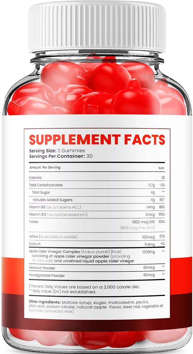 Pure Brilliance Keto ACV Gummies - Apple Cider Vinegar 1000MG with Vitamin B12 - 60 Gummies Pack - Reviews & Benefits