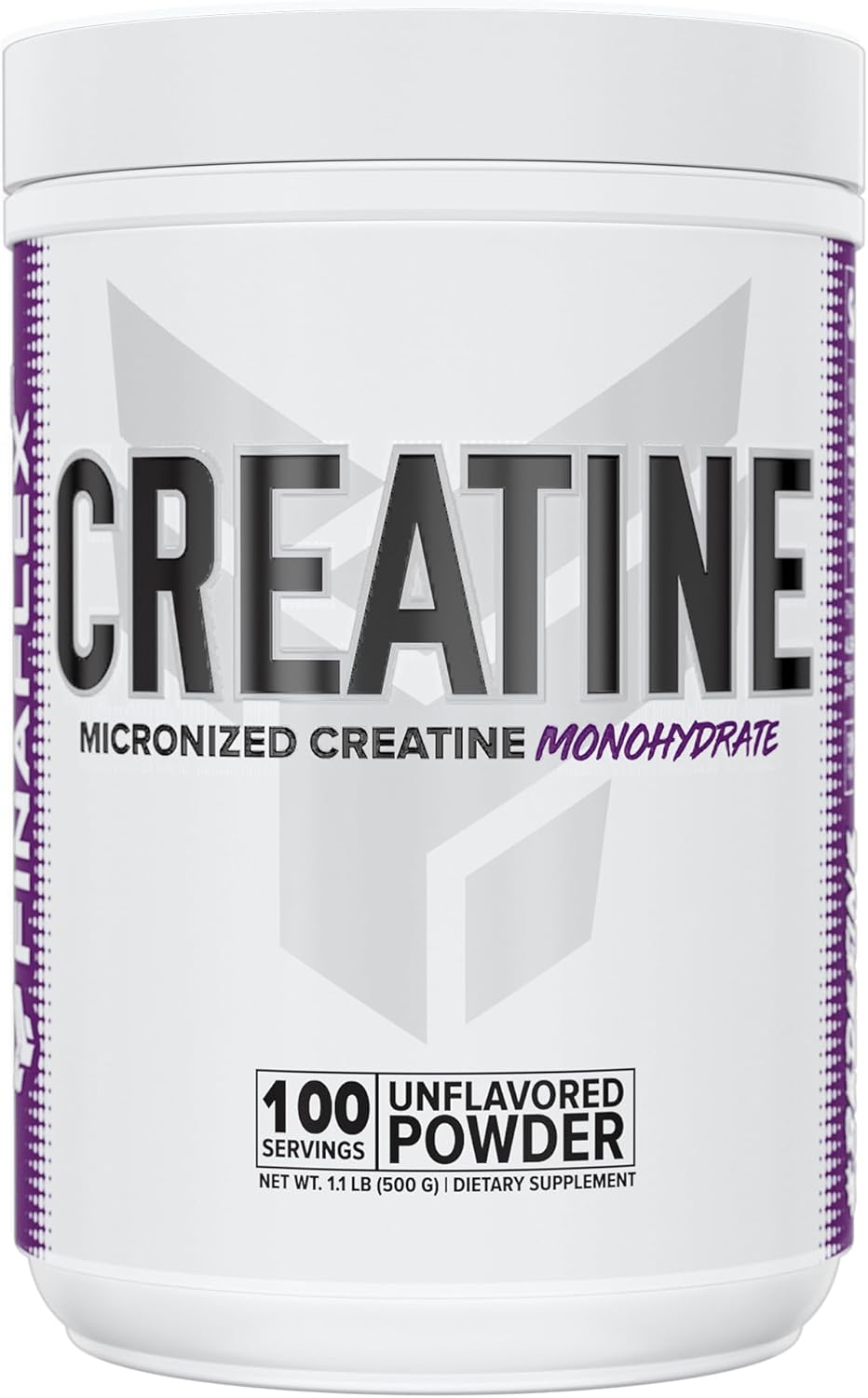 Pure Creatine Monohydrate Powder 500g - Unflavored Muscle Strength & Size Enhancer - Micronized Supplement for Performance - 100 Servings