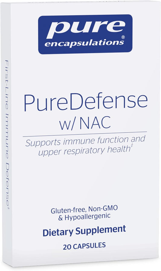 Pure Encapsulations PureDefense with NAC Capsules - Boosts Immune Defense and Respiratory Health - 20 Count