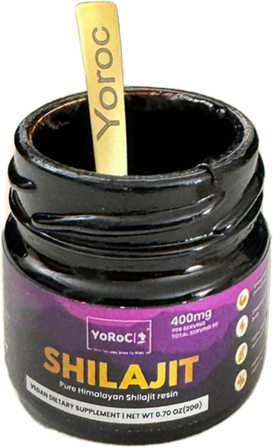Pure Himalayan Shilajit Resin Dietary Supplement - YoRoC Shilajit 20gm (0.70oz)