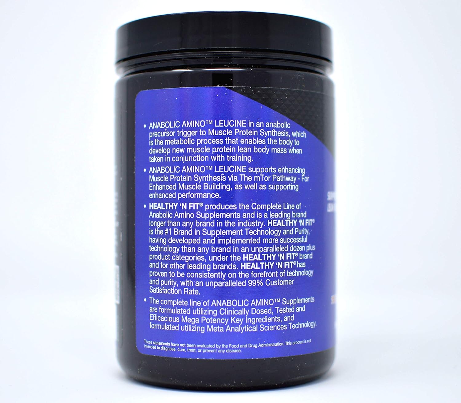 Pure Instant L-Leucine Powder - 300g (42 Servings) by HEALTHY 'N FIT Anabolic Amino