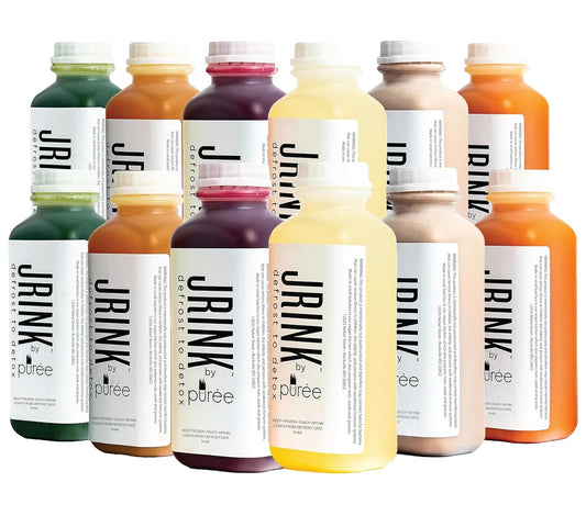 Purée Intermediate 2 Day Juice Cleanse - Freshly Juiced-on-Demand, Organic Cold Pressed Juices, 12 Bottles, 100% Fruits/Veggies, No Preservatives