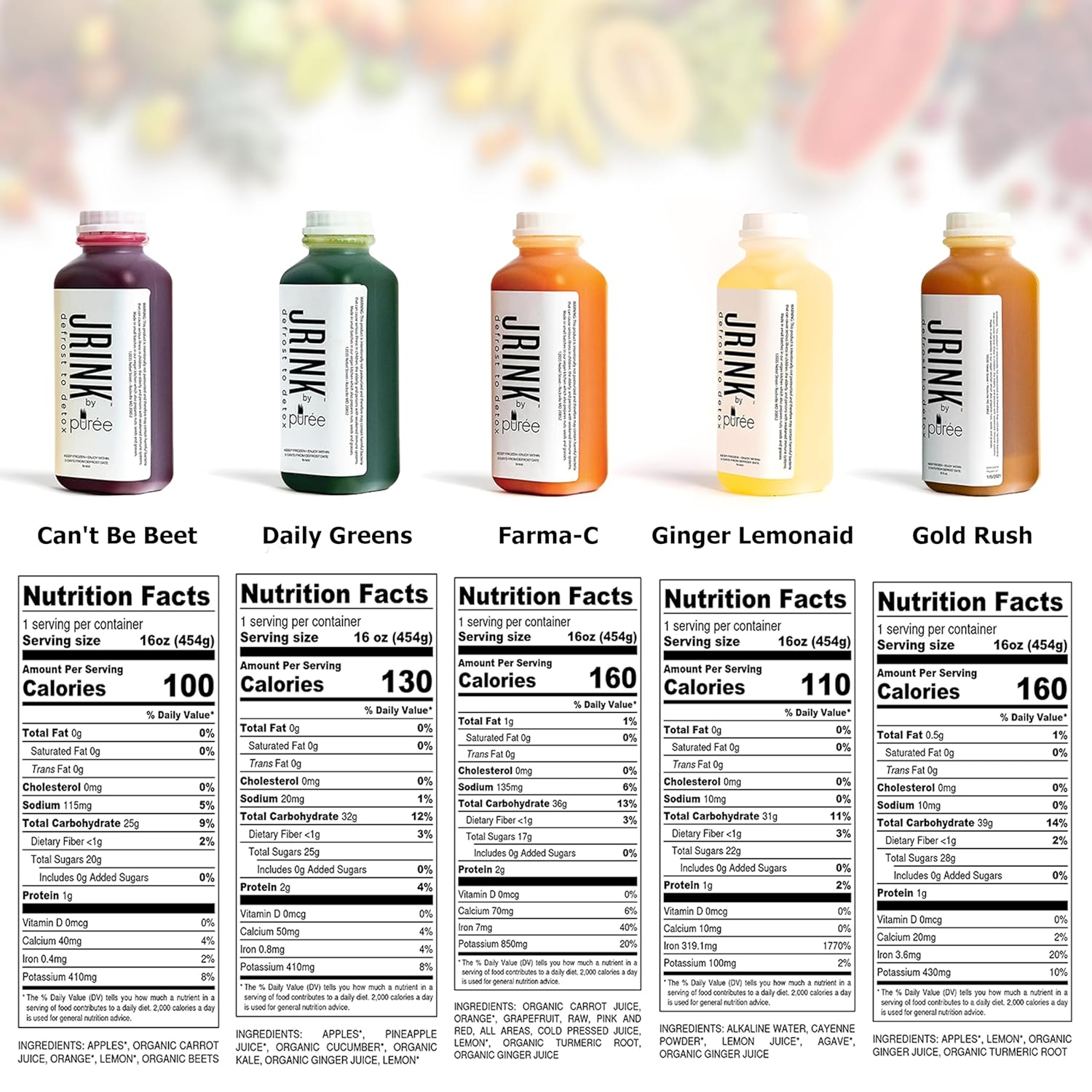 Purée Intermediate 2 Day Juice Cleanse - Freshly Juiced-on-Demand, Organic Cold Pressed Juices, 12 Bottles, 100% Fruits/Veggies, No Preservatives