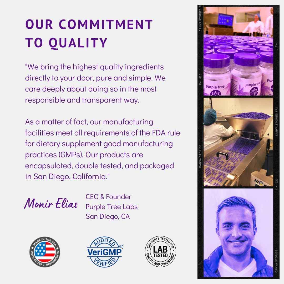 purple tree Happy Liver Daily | Liver Support & Cleanse with Milk Thistle 80% Silymarin, Dandelion Root, Artichoke Leaf, Vine Tea DHM, Vitamins & More - 60 Liver Detox Veggie Pills