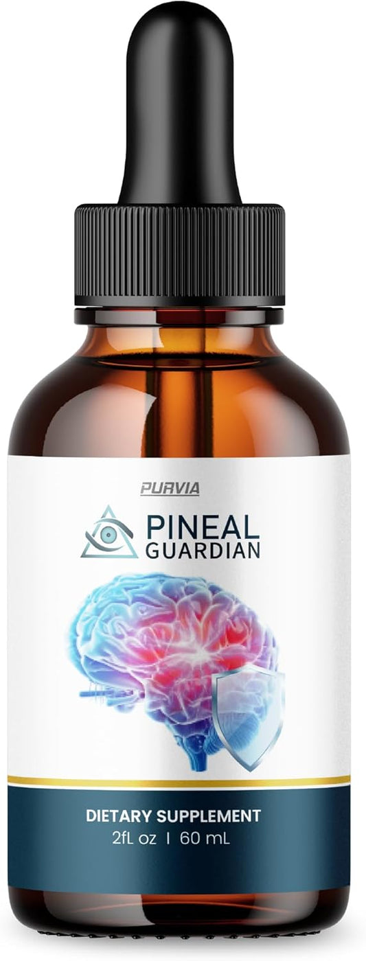 Purvia Pineal Guardian Liquid Drops - Memory and Brain Health Supplement - Advanced Strength Formula - USA Made - 1 Bottle