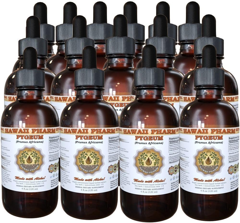 Pygeum Africanum Liquid Extract Tincture - Herbal Supplement by Hawaii Pharm - Made in USA - 15x4 fl.oz