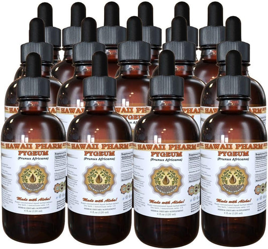Pygeum Africanum Liquid Extract Tincture - Herbal Supplement by Hawaii Pharm - Made in USA - 15x4 fl.oz