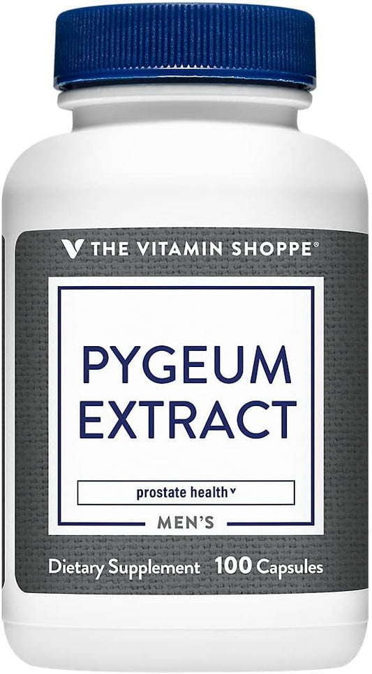 Pygeum Extract 25MG Capsules for Prostate Health - Standardized to 25% Phytosterols - 100 Count