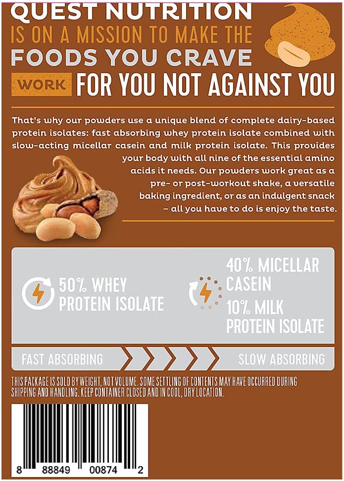 Quest Nutrition Protein Powder Bundle: Chocolate Milkshake & Peanut Butter, 22-23g Protein, Low Carb, Gluten Free, 3lb, 43 Servings