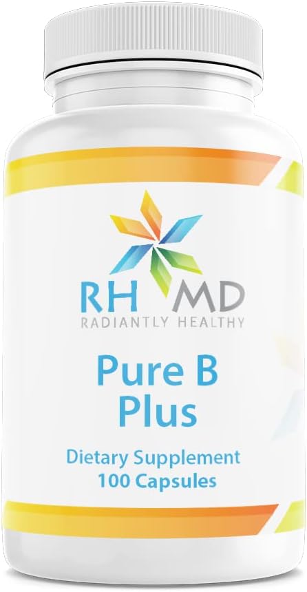 Radiantly Healthy RHMD Pure B Plus - 100 Capsules Dietary Supplement for Optimal Health