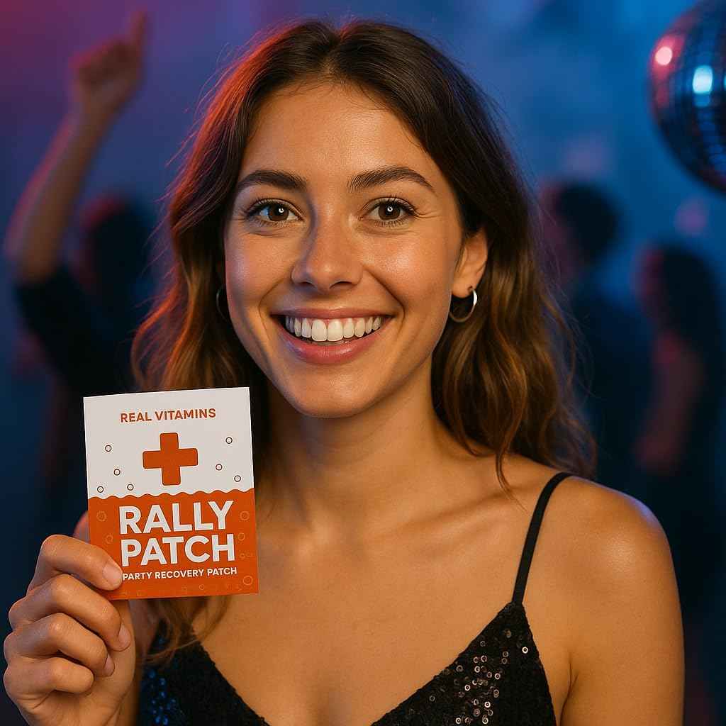 Rally Patch 30-Pack – Individually Wrapped Party Recovery Patches for Bachelorette Parties, Girls Trips, Festivals, Nights Out, Travel Essentials, After-Party Support (30 Pack)