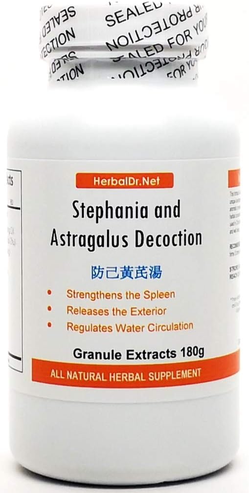 Ready-to-Drink HerbalDr.Net Stephania & Astragalus Decoction Extract Powder Tea 180g - Fang Ji Huang Qi Tang - 100% Natural