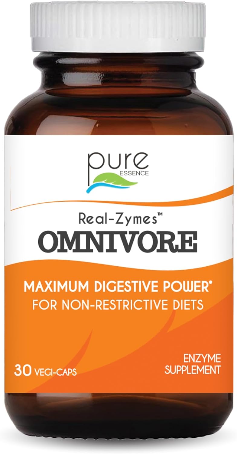 Real-Zymes™ OMNIVORE Digestive Enzymes Supplement with Probiotics - Natural Relief for Digestive Issues - 30 Capsules