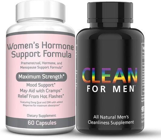 Re+Gen Nutrition Clean Fiber Supplement for Men & Women - Hormone Balance Support, Vitamin E, Dong Quai - Natural Supplements for Bloating, Constipation, Gut Health - Stool Softeners, Cleanse Boost