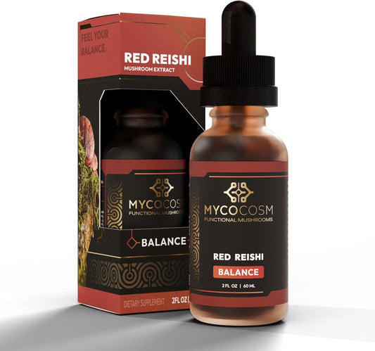 Reishi Mushroom Extract Supplement for Immune Support and Longevity - Ganoderma Lucidum Adaptogen for Balance and Wellness