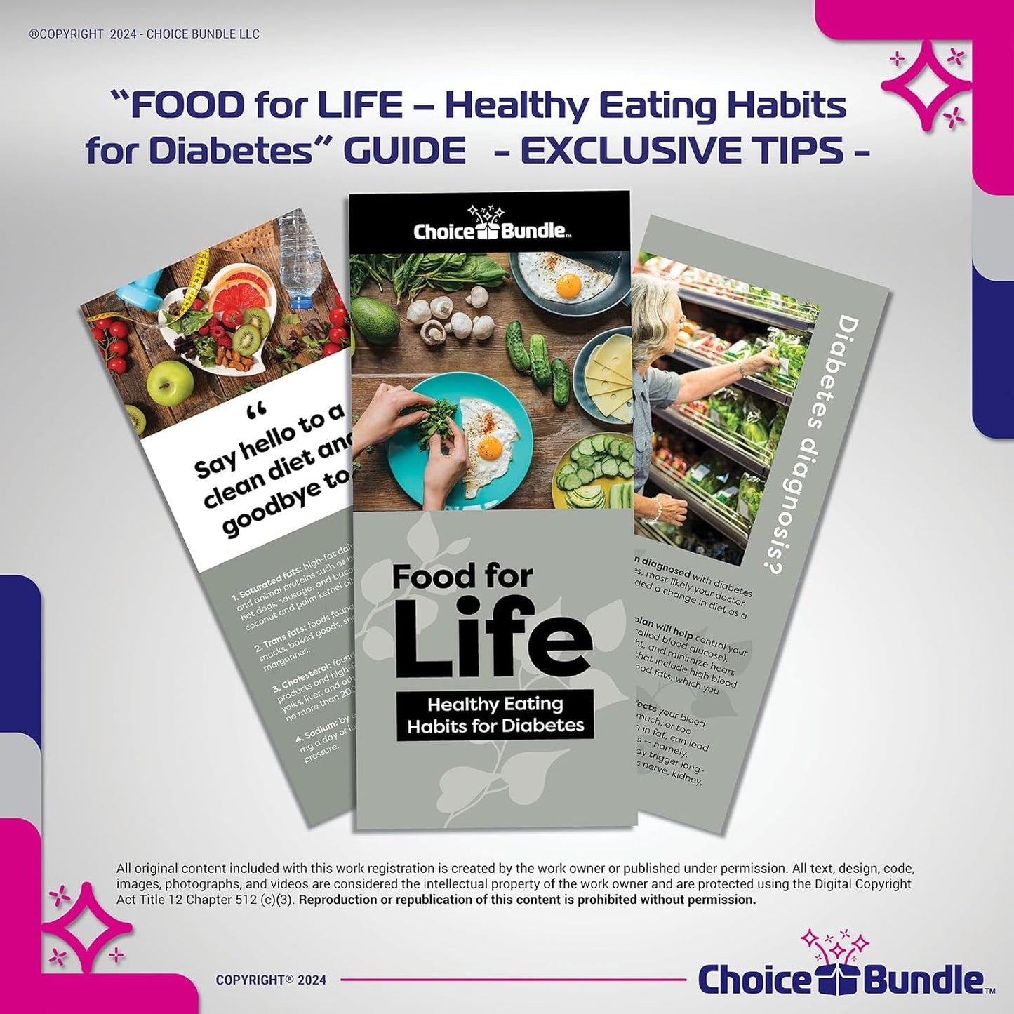ReliOn Glucose Gummies Berry Flavor 60ct Bundle with Food for Life Guide & Pill Container