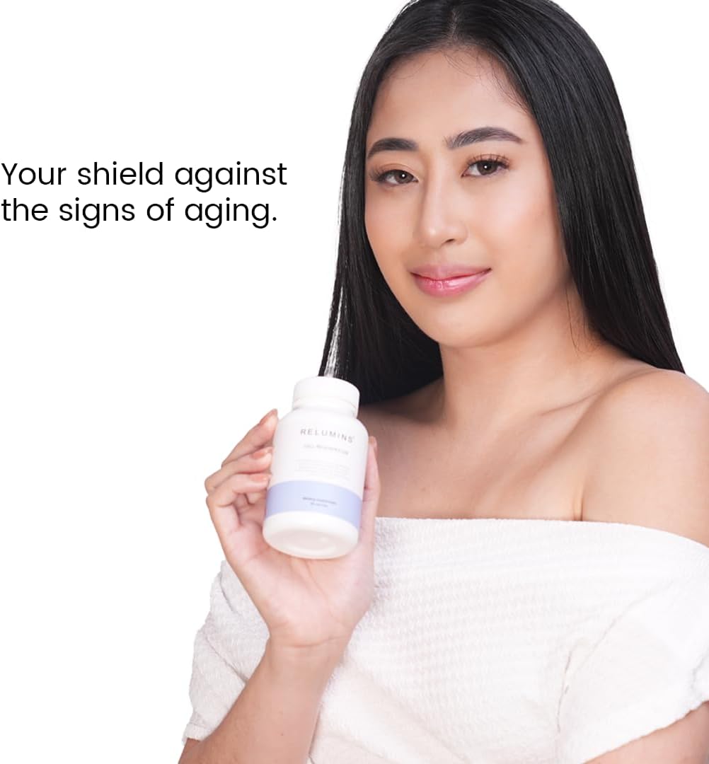 Relumins NAD+ Cell Regenerator Supplement with Quercetin & Fisetin - Anti-Aging, Energy Support, Antioxidant Protection - 60 Caps