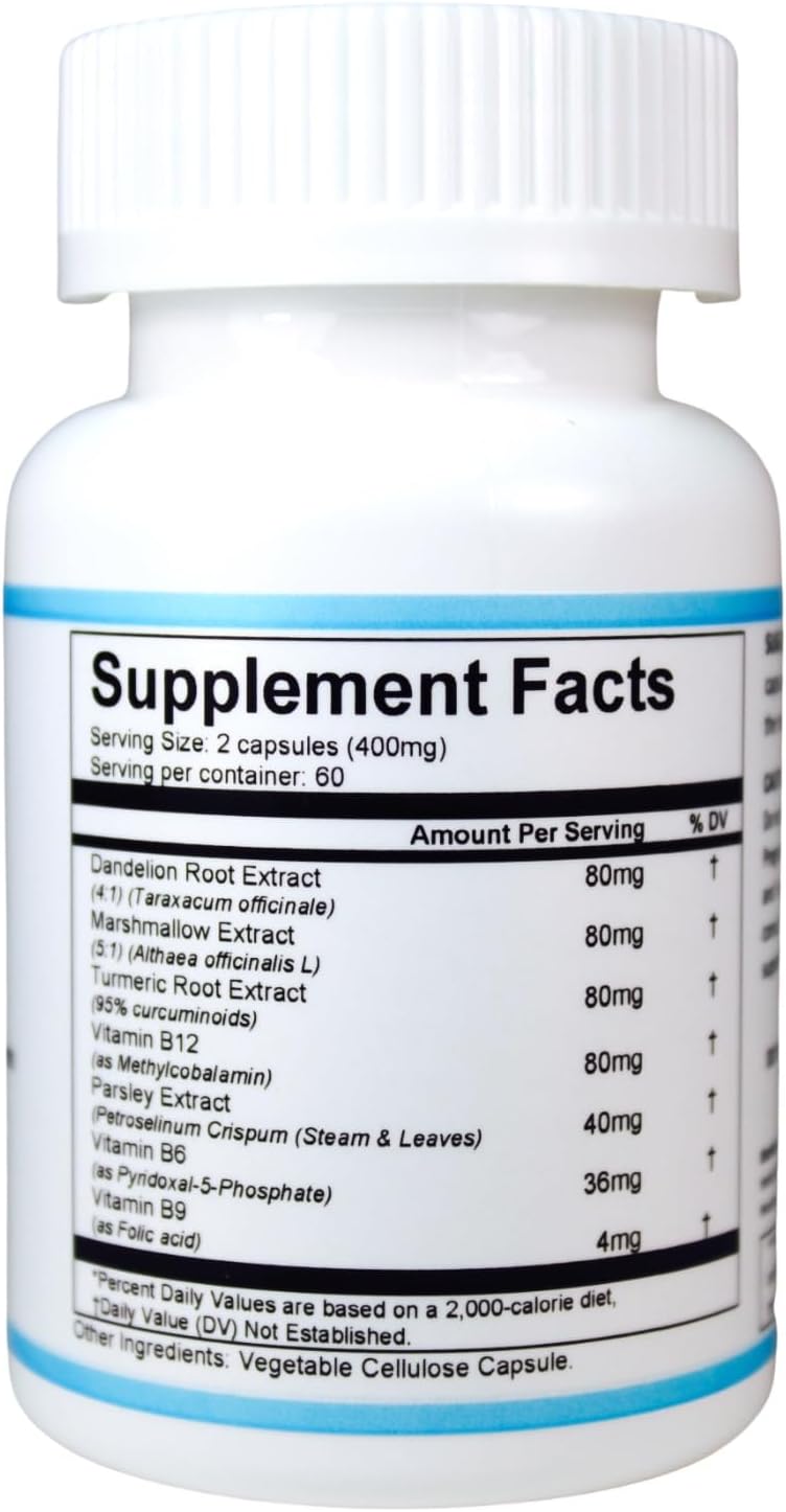 RenalHealth Herbal Supplement for Kidney Health - Detox & Function Support with 120 Vegetarian Capsules