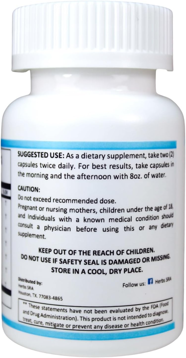 RenalHealth Herbal Supplement for Kidney Health - Detox & Function Support with 120 Vegetarian Capsules